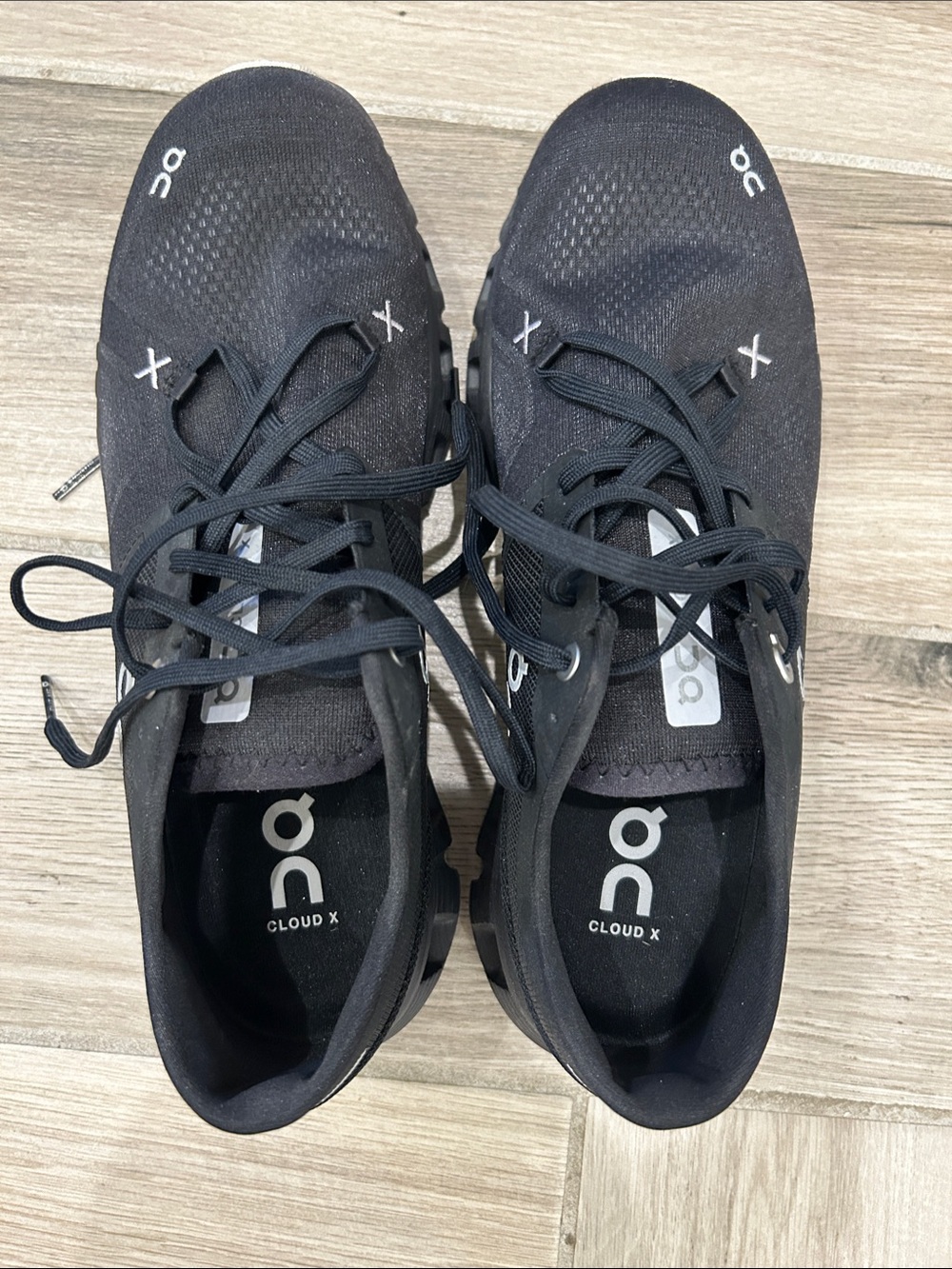 On Running Cloud X Women’s Athletic Shoes — Black